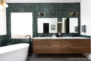 Green tile Bathroom Remodeling